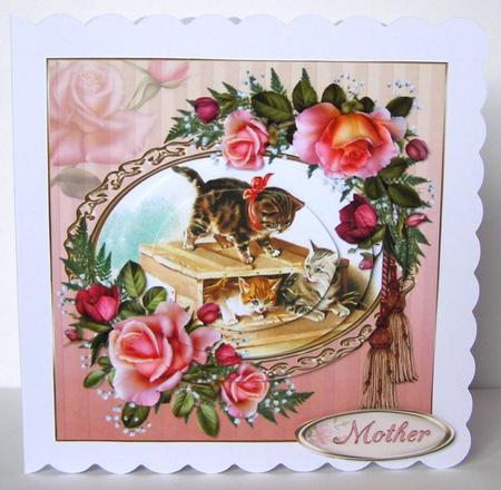 Vintage Kitty Fun Pyramid by Margaret McCartney