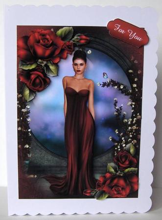Magenta Elegance & Roses by Margaret McCartney