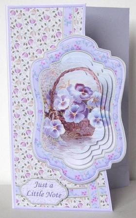 Pansy Basket Curved Over Side Mini Kit & Pyramage by Margaret McCartney