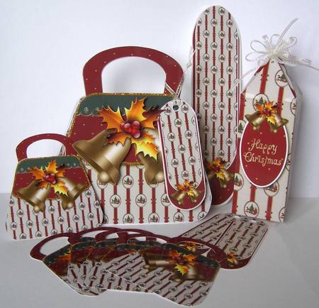 Deck the Halls Christmas Handbag Card Kit by Margaret McCartney