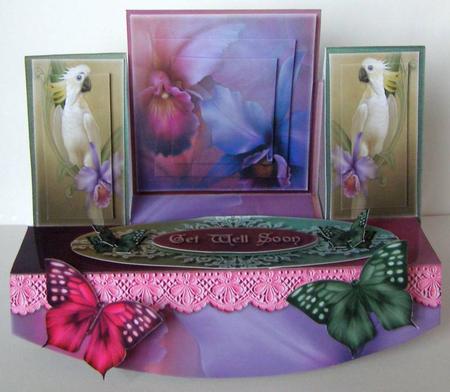 Stepper Shelf Card Tropical by Margaret McCartney