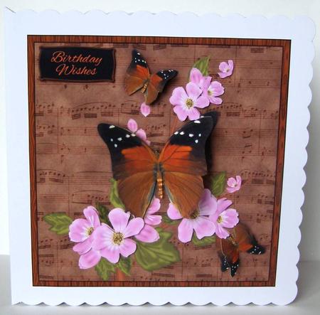 Butterfly Dreams Mini Birthday Card Kit by Margaret McCartney