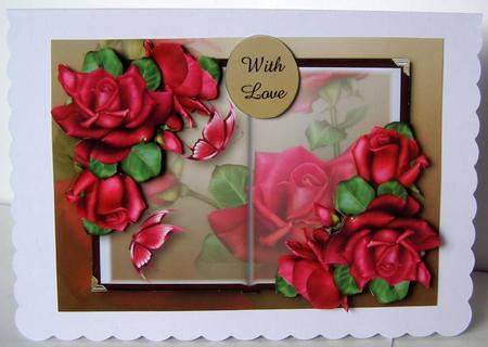 Open Book Beautiful Celebration Roses by Margaret McCartney