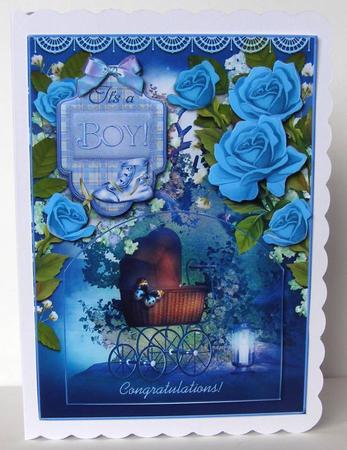 New Baby Blue Roses by Margaret McCartney