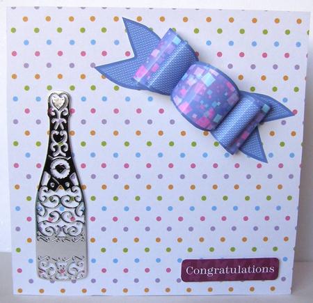 4 Triple Bows Mini Kit - Blue Confetti by Margaret McCartney