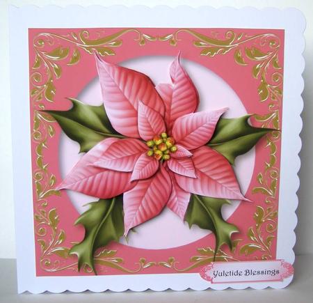 Pretty Pink Poinsettia Mini Kit by Margaret McCartney