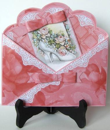 Wedding Shoe Lace Cross Faux Pocket Cf Mini Kit by Margaret McCartney