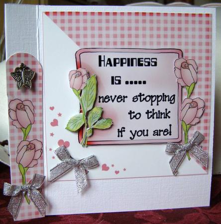 Greeting Card with Decoupage by Margaret McCartney