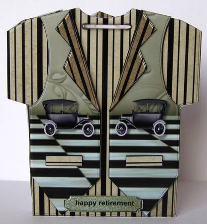 T Shirt Card Male Vintage Car by Margaret McCartney