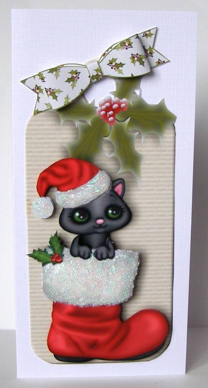 Paper Bows Christmastree by Margaret McCartney