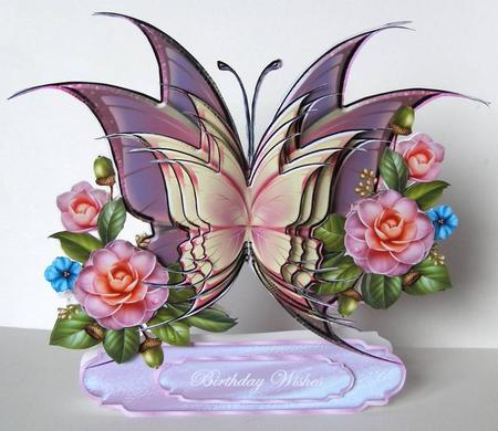 Butterfly Layered Card Mini Kit by Margaret McCartney