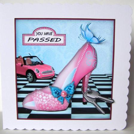 Pink Stiletto with Car Keys Qc by Margaret McCartney