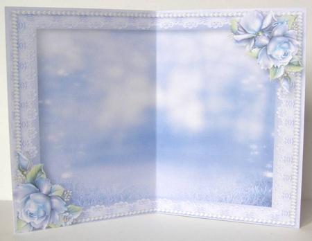 Beautiful Blue Roses Water Jug - Insert by Margaret McCartney