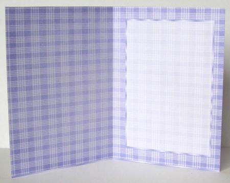 Shades of Purple Plaid Insert, with Borders by Margaret McCartney