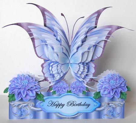 Butterfly Layered Card Mini Kit 6 by Margaret McCartney
