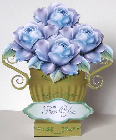 Garden Urn Layered Card Mini Kit by Margaret McCartney