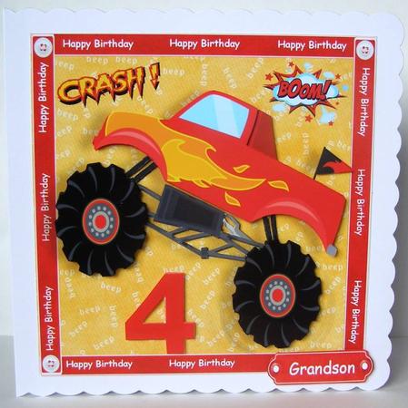 Red Boy's Monster Truck 8x8 Mini Kit by Margaret McCartney