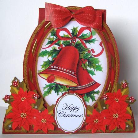 Red Bells Special Large Oval Card Mini Kit by Margaret McCartney