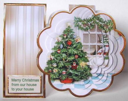 Christmas Tree Petal Card Mini Kit by Margaret McCartney