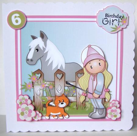 Horse Riding Chloe Topper Mini Kit by Margaret McCartney