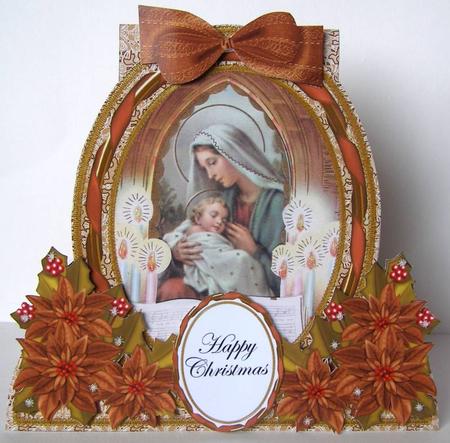 Mother Mary Special Large Oval Card Mini Kit by Margaret McCartney