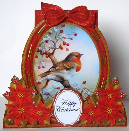 Red Robin Special Large Oval Card Mini Kit by Margaret McCartney