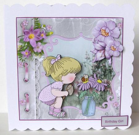 Good Morning Mr Bumble Bee Card with Decoupage by Margaret McCartney