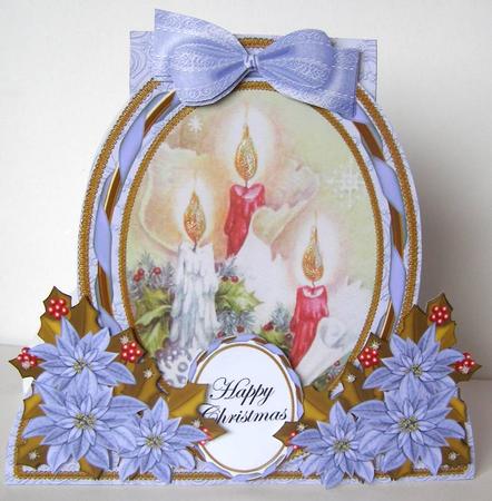 Candle Trio Special Large Oval Card Mini Kit by Margaret McCartney