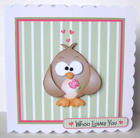 Cute Owl Birthday/miss You/anniversary Topper by Margaret McCartney