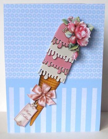 Strawberry & Vanilla Cone by Margaret McCartney