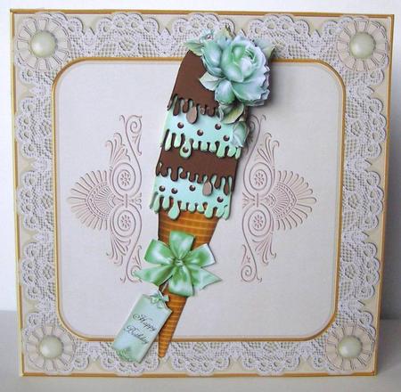 Mint Choc Chip Cone by Margaret McCartney