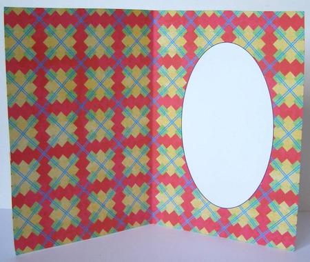 Argyle Pink Yellow Insert by Margaret McCartney