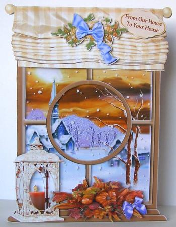 Christmas Windows Stand Alone Kit - Country Sunset by Margaret McCartney