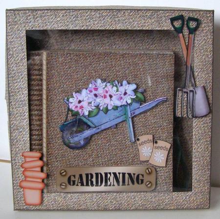3D Gardening Carousel Coordinating Card Box Kit by Margaret McCartney