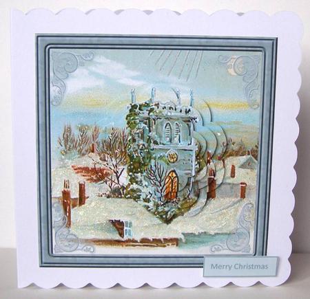 Church Tower at Christmas by Margaret McCartney