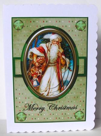 Santas Presents Vintage Pyramids by Margaret McCartney