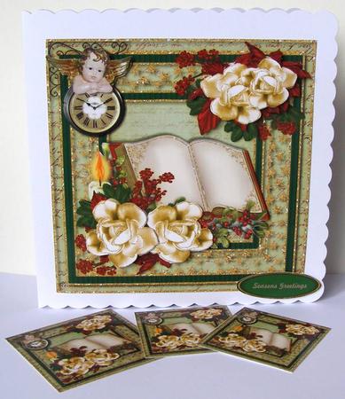 Mini Kit Christmas Book & Roses by Margaret McCartney