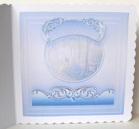 Walk in Bluebell Woods - 8in x 8in Insert Plate by Margaret McCartney