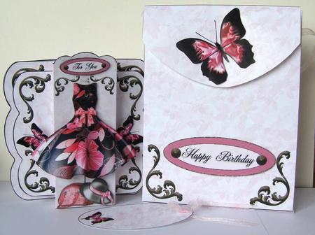 Simply Stylish Pop Out Card - Pretty Pinks by Margaret McCartney