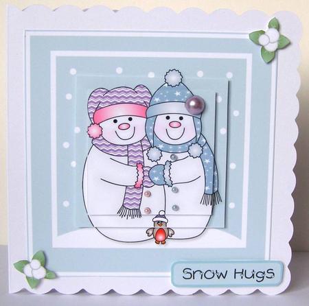 Snow Love Card Topper by Margaret McCartney