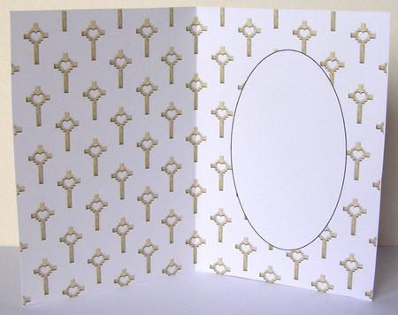 Heart Cross Gold Insert by Margaret McCartney