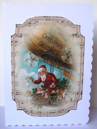 2 Shaped Sheet Music Christmas Toppers - Transport - Male by Margaret McCartney