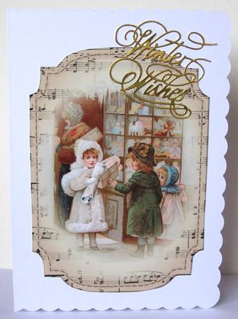2 Shaped Sheet Music Christmas Toppers - Children by Margaret McCartney