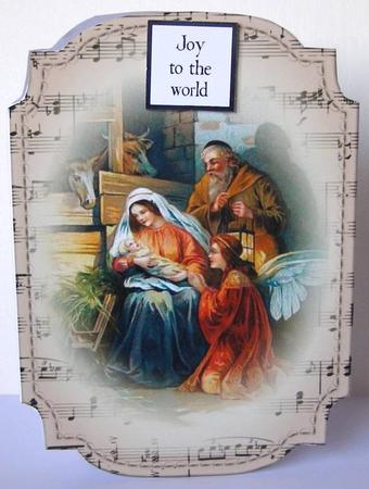 2 Shaped Sheet Music Christmas Toppers - Religious by Margaret McCartney