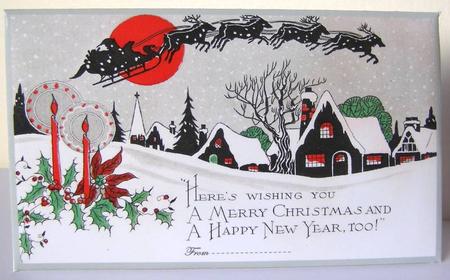 Christmas Candles Money Wallet by Margaret McCartney