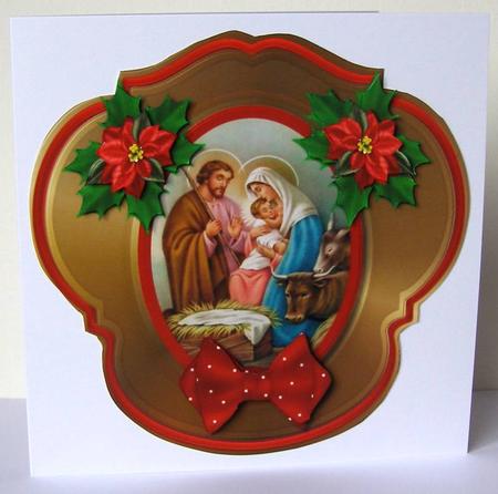 Scallop Topper Nativity Quick Card by Margaret McCartney