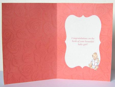 Vintage Baby Girl Insert - Lace & Roses by Margaret McCartney