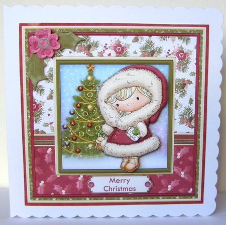 Snuggle Up Izzy Christmas 7x7 Mini Kit & Decoupage by Margaret McCartney