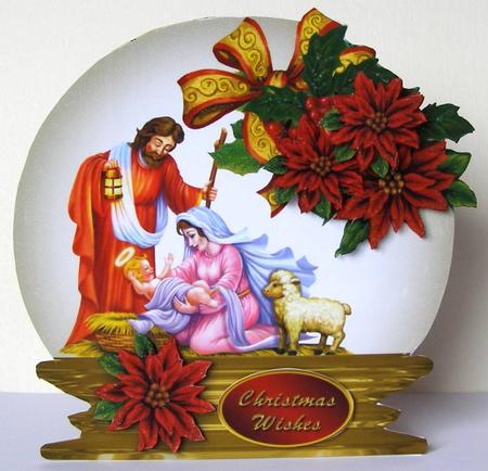Nativity Snow Globe Card Mini Kit by Margaret McCartney