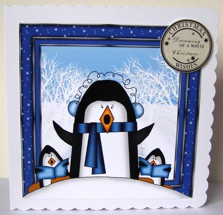Caroling Christmas Penguins by Margaret McCartney